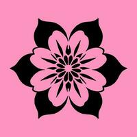 flower logo vector simple abstract flat mandala tattoo plant color blossom floret bloom stencil photo