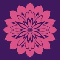 flor logo vector sencillo resumen plano mandala tatuaje planta color florecer florete floración plantilla