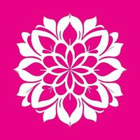 flower logo vector simple abstract flat mandala tattoo plant color blossom floret bloom stencil