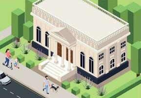 Classic Architecture Building Composition vector