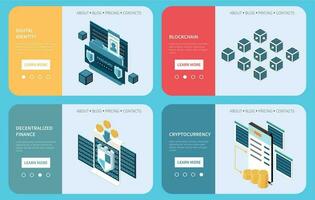 Web 3.0 Technology Isometric vector