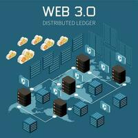 Distributed Ledger Isometric vector