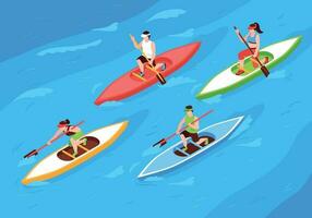 Regatta Isometric Background vector