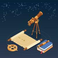 Ancient Science Composition vector
