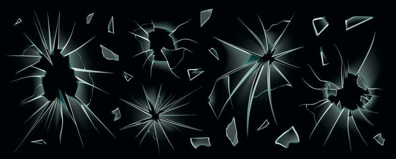 Glass Shards Holes Set
