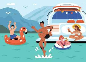 Yacht Party Chill Composition vector