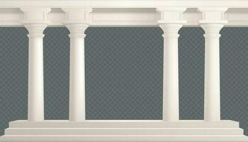 Realistic Columns Composition vector