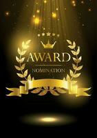 Wreath Award Nomination Background vector