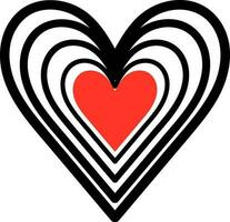 heart doodle love icon graphic design vector