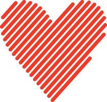 heart doodle love icon graphic design vector