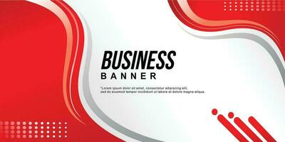 Red color wavy background design vector for business promotion