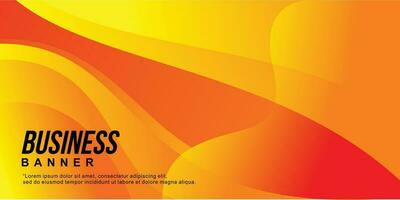 Abstract yellow wavy gradient vector background