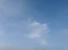 The clear sky and cloud in winter photo