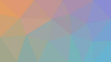 Orange purple green blue gradient triangle background vector