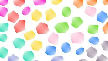 Irregular colorful gradient gemstone arrangement background vector