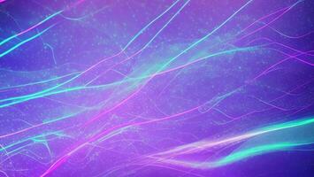 Attractive and futuristic violet blue neon light, data transfer concept background photo