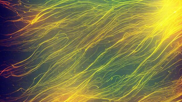 Attractive and futuristic gold yellow neon light, data transfer concept background photo