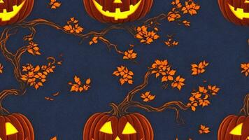 Halloween pumpkin lantern, dark wood panel background, festive atmosphere, scary AI generated photo