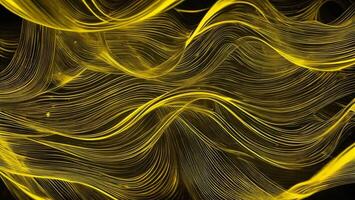 Golden Silk Thread, luxury and mystery concept AI generated photo