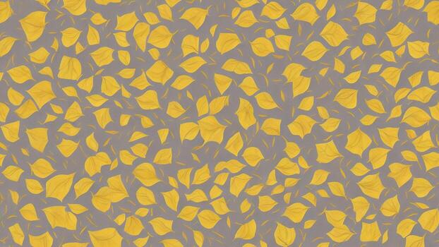 acuarela hermosa dorado trompeta árbol, loseta sin costura repitiendo modelo ai generado foto