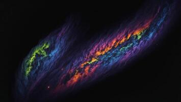 Colorful nebulae and dark skies, the vastness of the universe photo