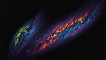 Colorful nebulae and dark skies, the vastness of the universe AI generated photo