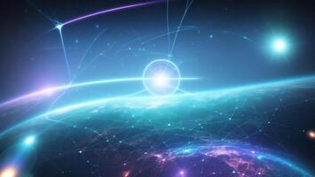 Future Sensing Satellite Technology High Speed Space Data Transmission Concept Network photo