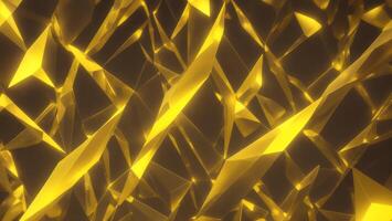 Golden Yellow crystal texture gradient interlaced background, mysterious future sense AI generated photo