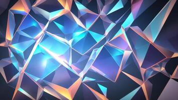 Blue crystal texture gradient interlaced background, mysterious future sense photo