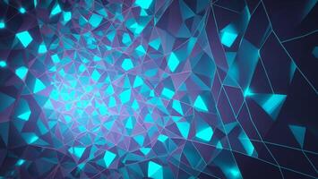 Blue crystal texture gradient interlaced background, mysterious future sense photo