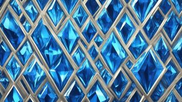 Blue crystal texture gradient interlaced background, mysterious future sense photo