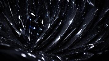 Petal Shape black crystal diamond gemstone background luxury mystery top quality goods photo