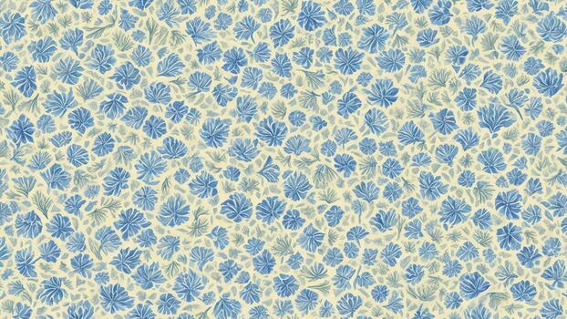 watercolor Beautiful Fennel, tile seamless repeating pattern photo