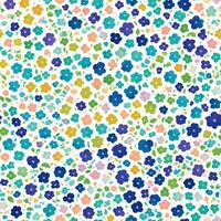 small rainbow flowers tile seamless repeating pattern AI generated photo