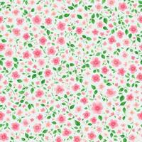 watercolor beautiful pink cherry flower, tile seamless repeating pattern AI generated photo