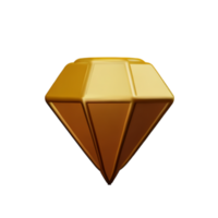 yellow Diamond icon luxurious icon transparent background cutout generative ai AI generated png