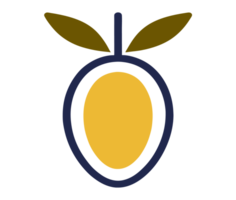 Summer mango icon delicious cool and sweet transparent background png
