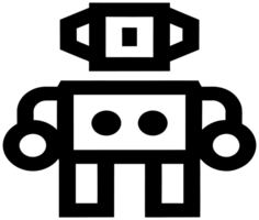 Artificial Intelligence Robot Technology Tech icon transparent background png