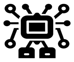 Artificial Intelligence Robot Technology Tech icon transparent background png