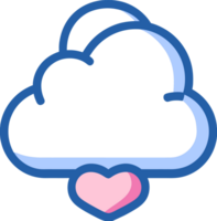 cute cloud icon transparent background png