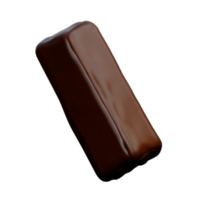 3d Süss köstlich Schokolade Festival Symbol transparent Hintergrund generativ ai ai generiert png