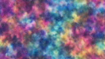 watercolor rainbow gradient galaxy stars background AI generated photo