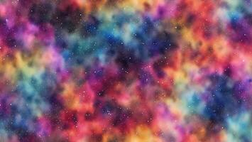 watercolor rainbow gradient galaxy stars background AI generated photo