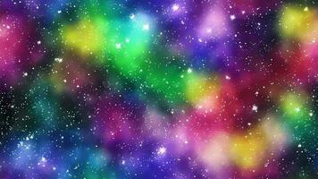 watercolor rainbow gradient galaxy stars background AI generated photo