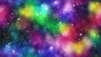 watercolor rainbow gradient galaxy stars background photo