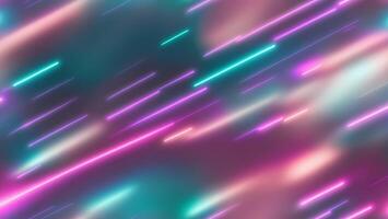 Futuristic high speed blue pink neon light AI generated photo