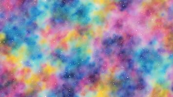 watercolor rainbow gradient galaxy stars background AI generated photo