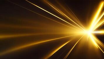 high speed yellow beam ray of future technology transmission concept photo