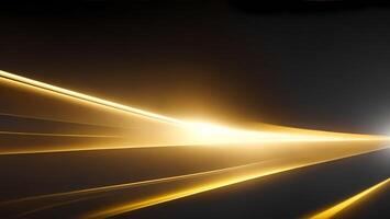 high speed yellow beam ray of future technology transmission concept photo
