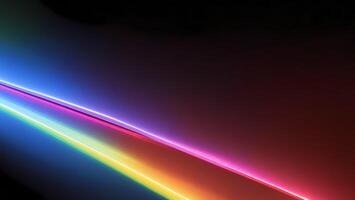 high speed rainbow beam ray of future technology transmission concept photo